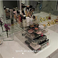 Fashion clear acrylic makeup organizer cosmetic storage